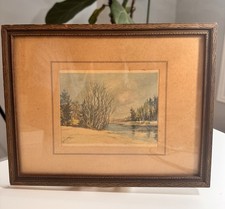 Vintage  Original Pastel  signed  Framed  10 × 8 in / 25 × 20 cm by M. Sibley