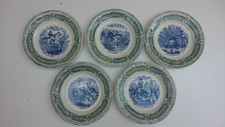 5 assiettes anciennes Thème