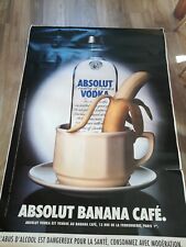 Grande Affiche Poster Absolut Vodka Banana Cafe 173 cms X 120 cms