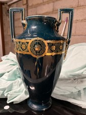VASE AMPHORE BLEU BOCH