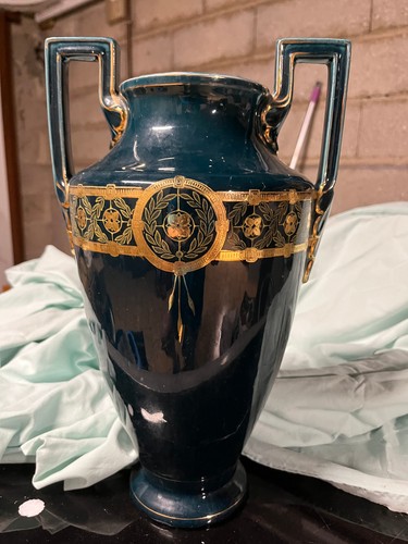 Vase amphore bleu boch - bleu,