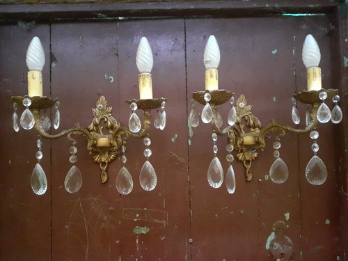 Ancienne appliques murale en - 2,