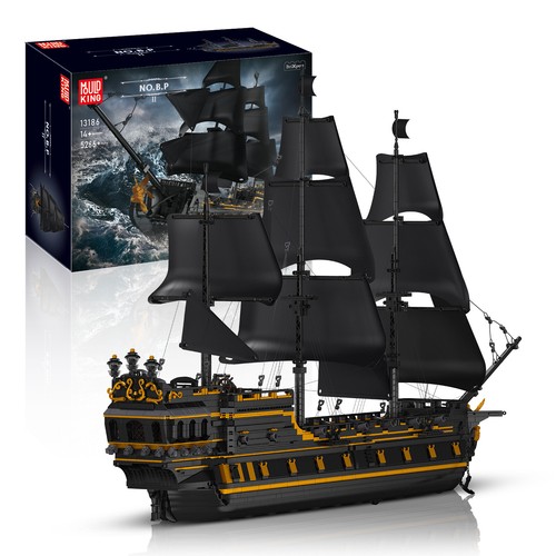 Mould king 13186 black - black, pearl