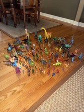 Huge Dinosaur Lot of 125 Figures 1-19” T-Rex, Translucent + Many More
