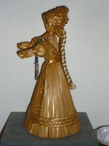 Ancienne poupee paille - en,