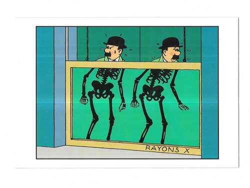 Rare carte postale tintin - carte,