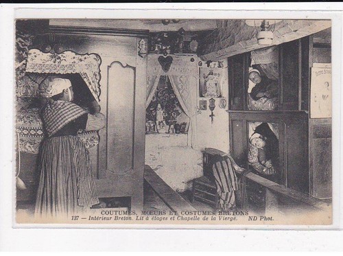 Intérieur breton lit - intérieur, breton,