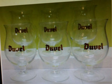 Lot 6 verres à bière DUVEL , 33 CL  , ref VD140