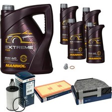 BOSCH Inspection Set 9 L MANNOL Extreme 5W-40 Pour Mercedes-Benz SL 350 CLS