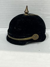 RARE & ANTIQUE GERMAN MILITARY MEDAL BOX WW1 TIP HELMET SHAPE