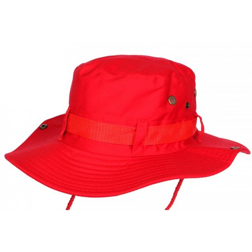 Chapeau bob safari rouge vif - chapeau,