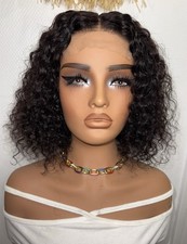 Perruque brésilienne de Vrais cheveux humain 10 pouces closure 4x4, Densité 180%