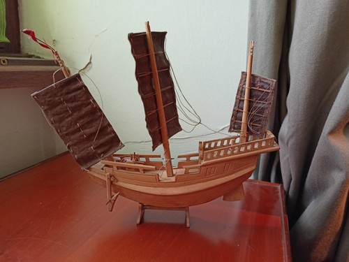 Sujet bateau bois - bois, début