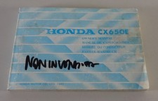 Operating Instructions/Manual/Owner's Manual Honda CX 650 E Stand 1982