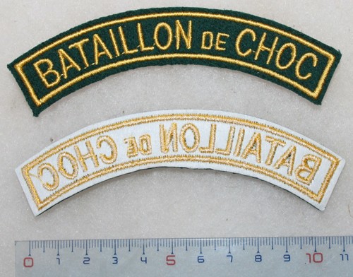Insigne épaule bataillon - insigne, du