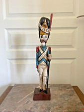 Ancien Soldat Garde Napoléonien Napoléon Empire Impérial Bois Sculpté