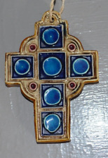 Croix en Céramique Émaillée