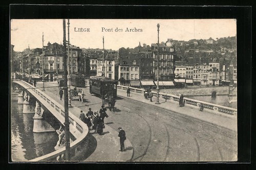 Carte postale liège - liège,, pont