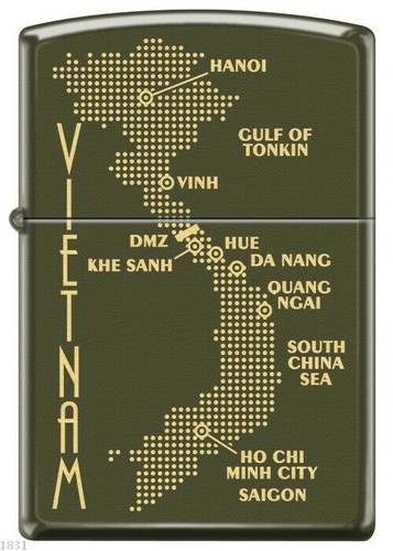 Zippo map of vietnam - of,