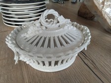  Coupe  Panier Vase Art Déco Faïence Céramique Tressé Charolles  Diam 21 Cm 