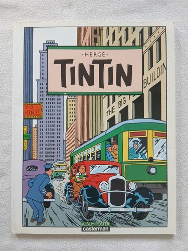 Tintin album poster - tintin,
