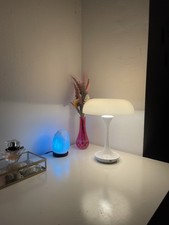 Lampe de chevet design champignon blanche – État neuf