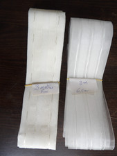 6 metres de Ruban Fronceur de Rideau, (genre Rufflette ) 2 coupons de 3 m chacun