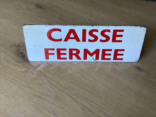 Ancienne plaque caisse - ancienne, fermee