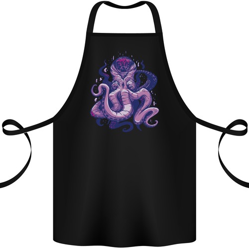Tablier coton cthulhu - tablier,