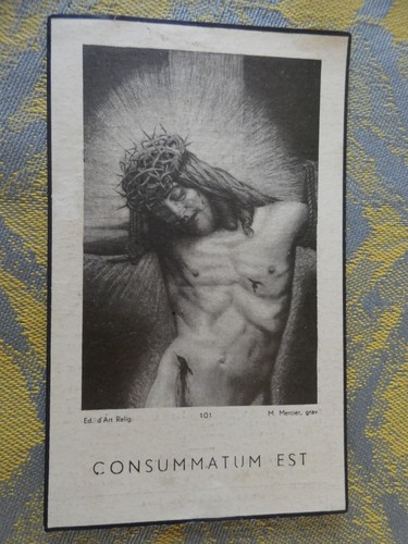 Image pieuse mortuaire - mortuaire, en