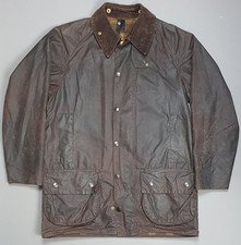 Barbour A190 Beaufort C38 Wax Jacket Mens Small Brown Classic Country Coat