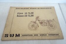 motorcycle SWM Alpaca 125 TL.NW Guanaco 320 TL.NW spare parts catalog