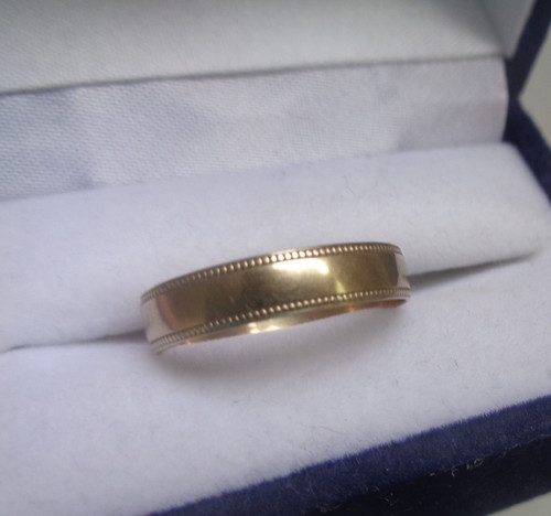 Bague alliance 9ct - or,