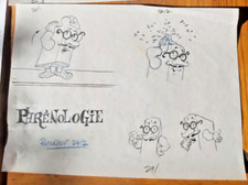 TARDI : dessin, croquis, au crayon/ stylo / aquarelle, original, non-signé