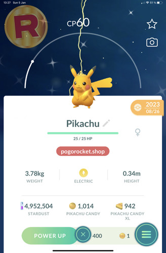Shiny pikachu yellow tiara - shiny,