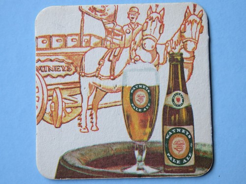 Sous verre bière watneys pale - sous-verre,