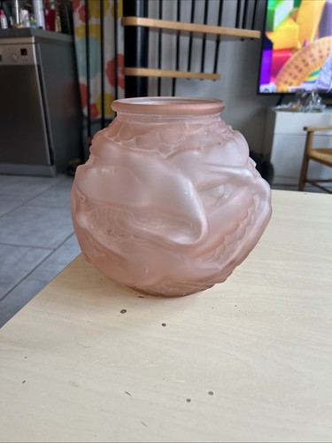 Vase vintage verre pressé - vintage,