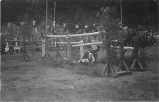 CPA 66 HORSE JUMPING HORSE JUNKERS ORIOLA PHOTO CARD #6
