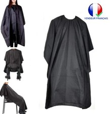 Cape De Coiffure Noire Imperméable Professionnelle Pour Salon Ou Particulier