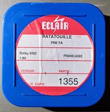 Film 35mm de la bande annonce de "Ratatouille" Disney Pixar 2007