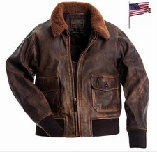 Blouson Aviateur En Cuir G-1