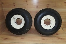 2003 Kazuma Panda 100 Quad ATV Rear Left Right Wheels Wheel Rim & Tire Pair