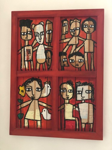 Tableau osama huile - -,