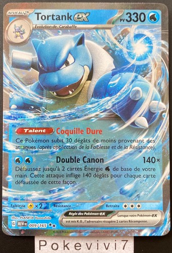 Carte pokemon tortank - tortank, 009/165