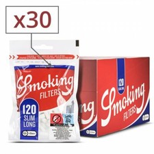 30 sachets 120 filtres smoking slim long
