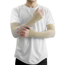 Manches Rafraîchissantes Nylon Football Golf Volleyball, Couleur Chair, 1 Paire