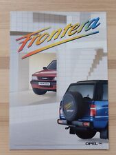 1991 Opel Frontera A Brochure Brochure Prospectus