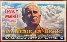 Affiche Belge LA NEIGE EN