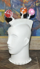 Jonathan Adler Mohawk Man Lollipop Holder Signed With Sticker & New Lollipops
