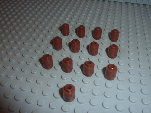 13x lego redbrown brick - lego,